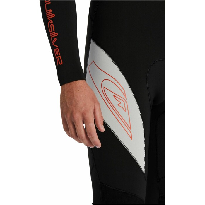 2024 Quiksilver Mens Everyday Saturn 4/3mm Back Zip Wetsuit EQYW103195 - Black / Lunar Rock